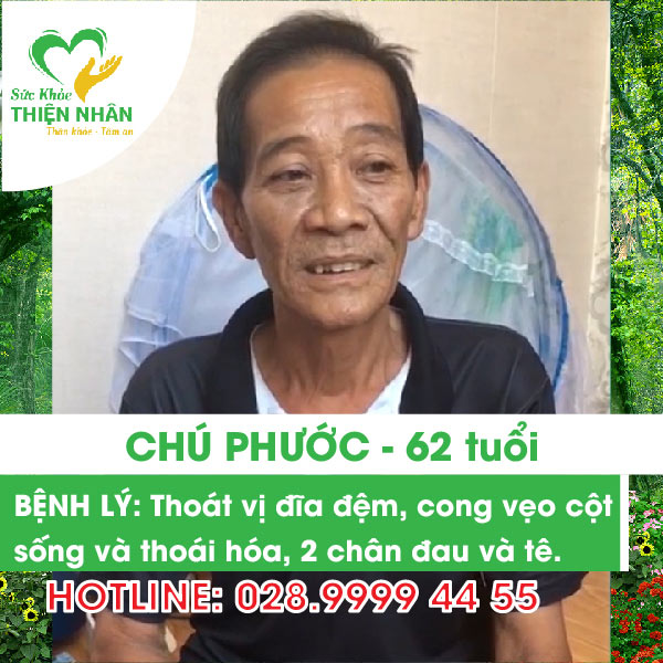 Chữa thoát vị đĩa đệm,  cong vẹo cột sống bắng tác động cột sống - chú Phước